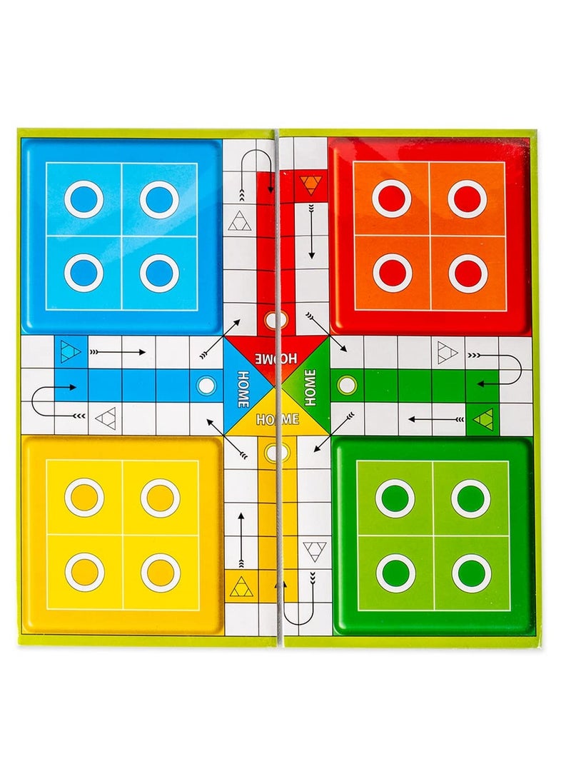 RATNA'S Classic Strategy Game Little Snakes and Ladders with Ludo 2 In 1 for Young Businessman (Multicolour)