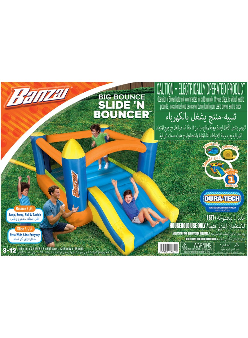 BANZAI BIG BOUNCE SLIDE 'N BOUNCE