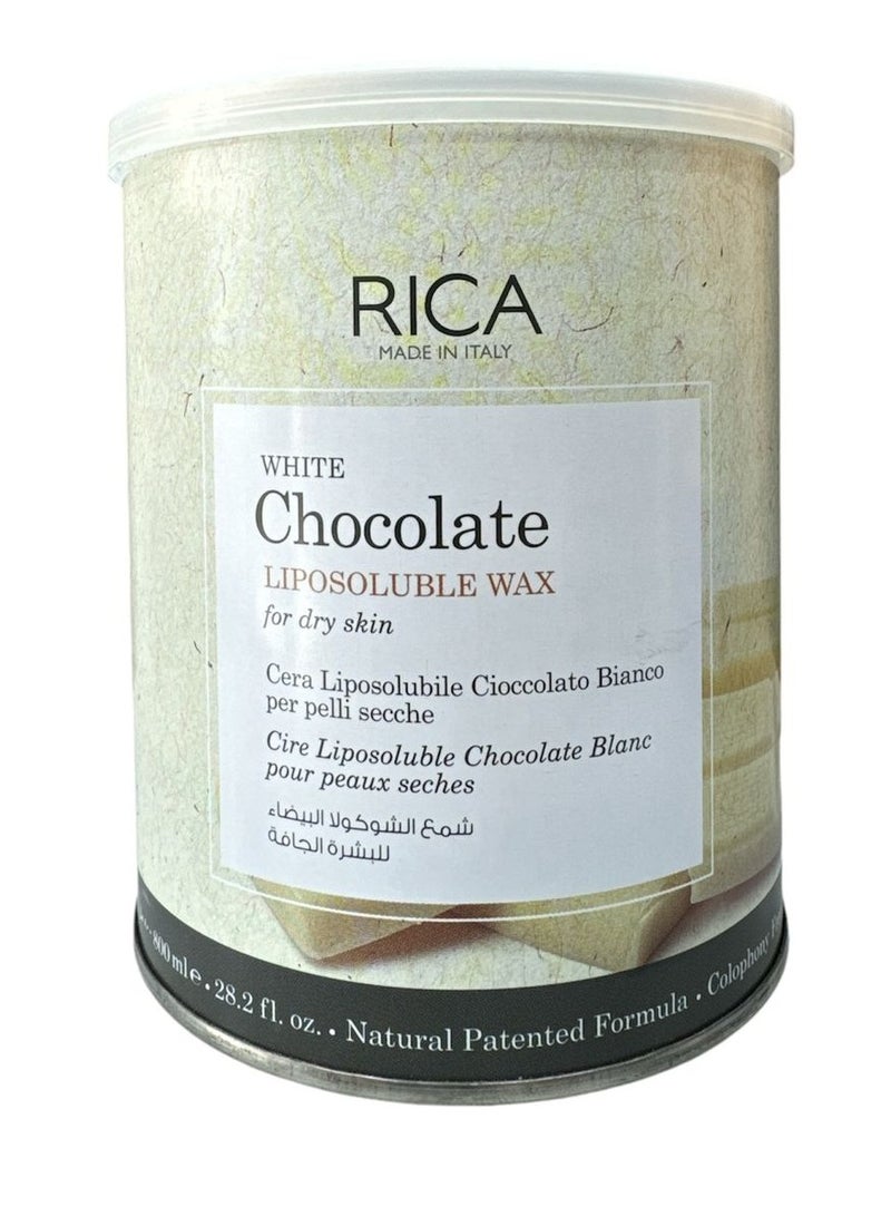 WHITE CHOCOLATE LIPOSOLUBLE WAX FOR DRY SKIN 800ML