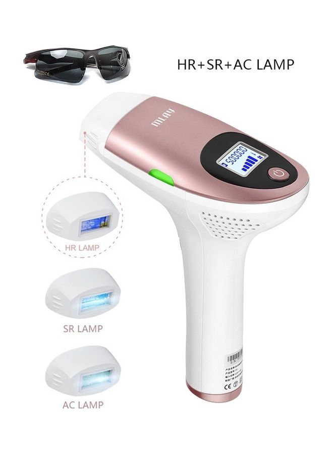 T3 Laser Hair Removal Device with Replaceable Lamp(HR+SR+AC) Pink