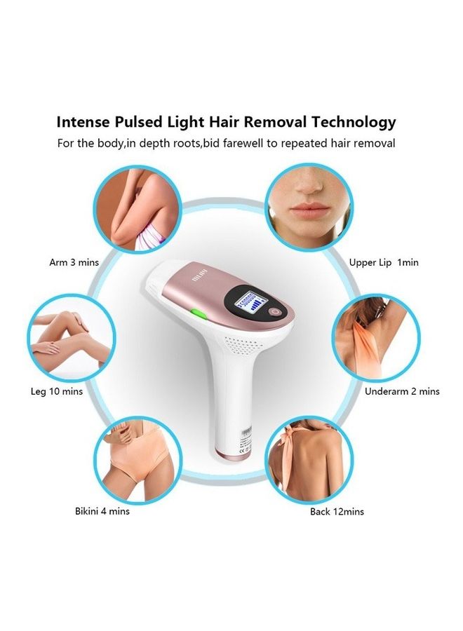 T3 Laser Hair Removal Device with Replaceable Lamp(HR+SR+AC) Pink