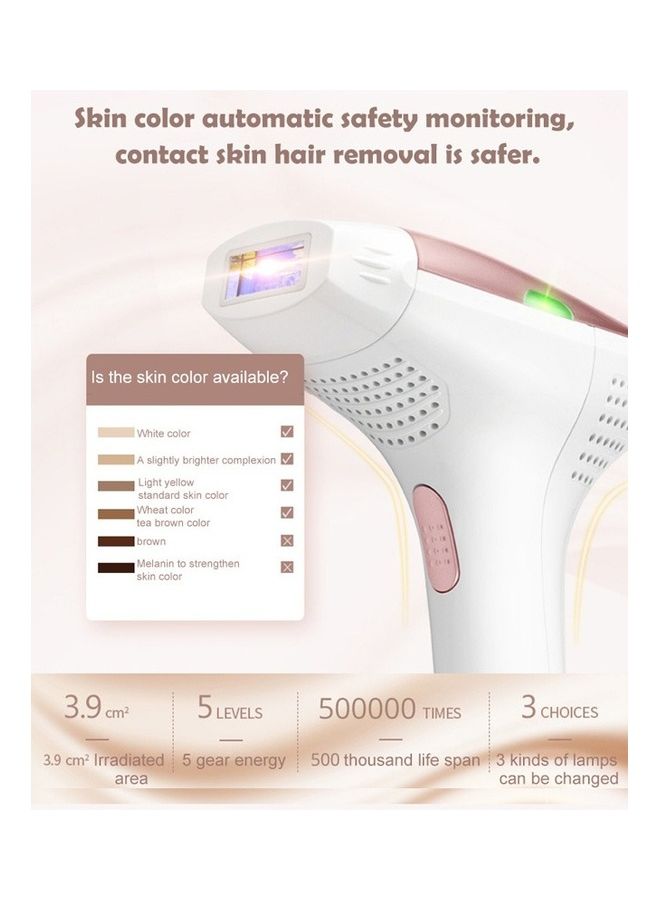 T3 Laser Hair Removal Device with Replaceable Lamp(HR+SR+AC) Pink