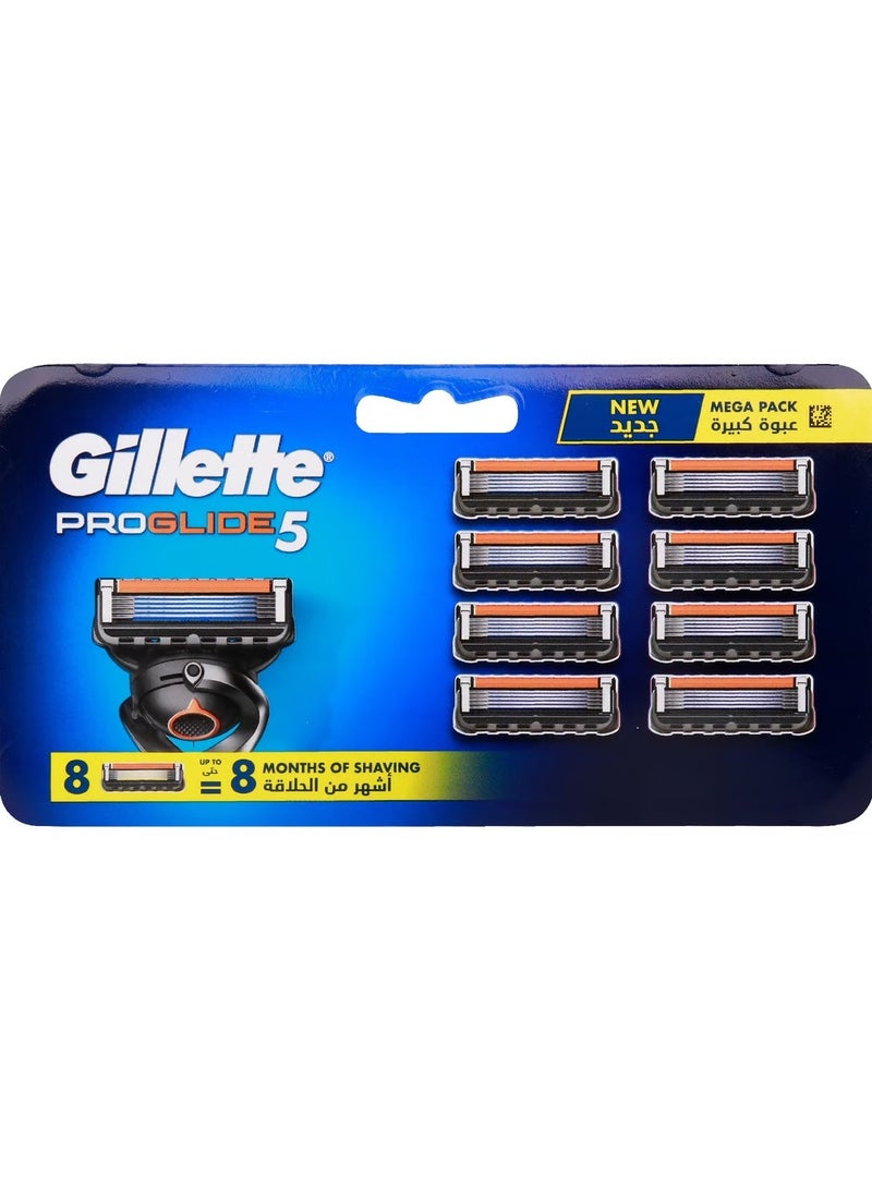 Gillette Proglide 5 Blade Refill 8 Cartridge