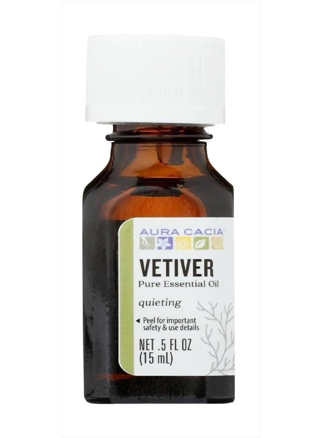 Pure Vetiver Essential Oil | 0.5 fl. oz. | Vetiveria zizanioides