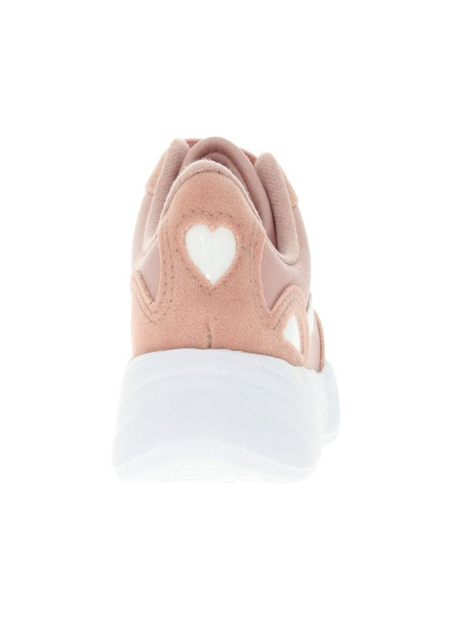 Chelsea Lace-Up High Top Sneakers Pink/White