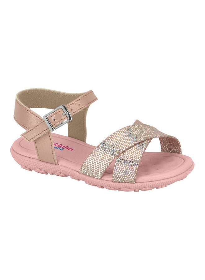 Guckle Casual Sandals with Criss Cross Pink