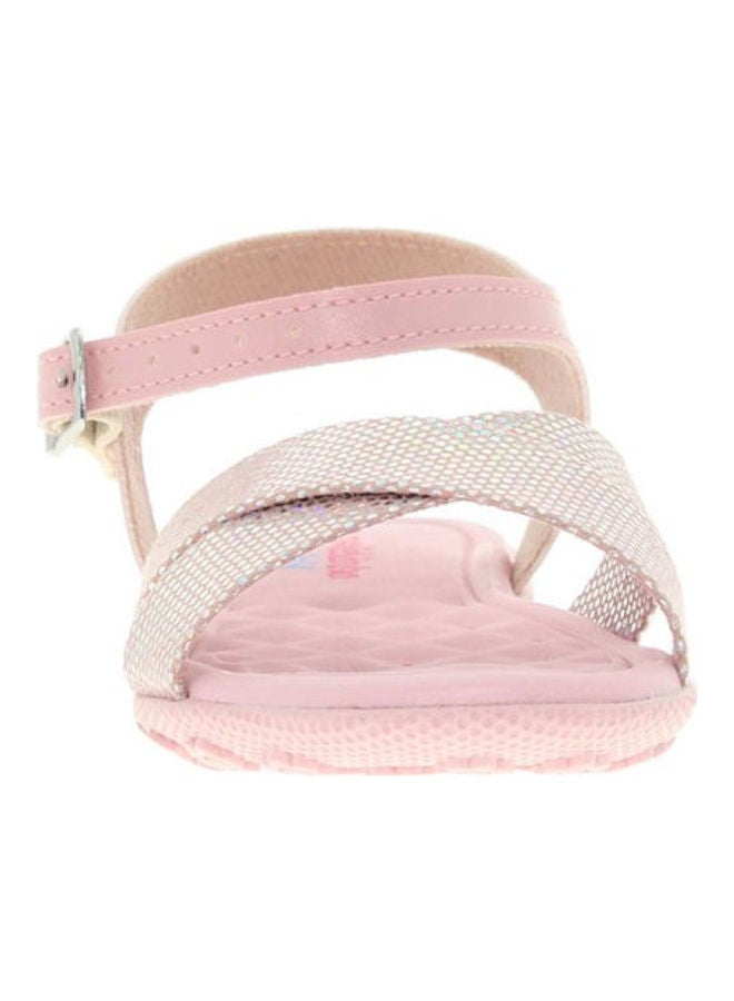 Guckle Casual Sandals with Criss Cross Pink