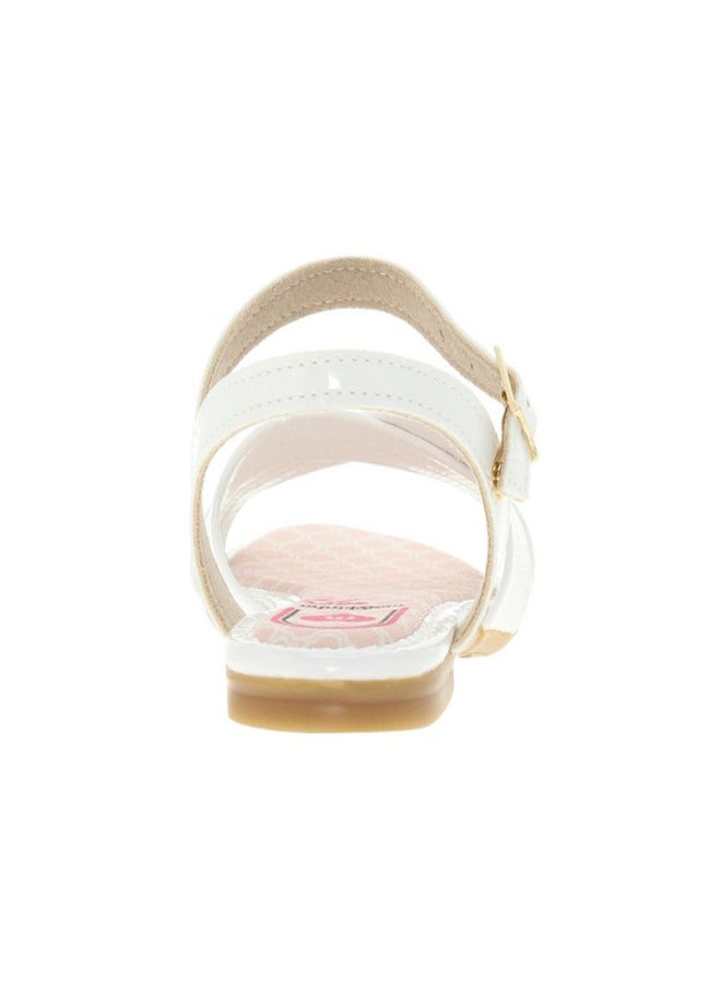 Azalea Criss-Cross Strap Casual Sandals White