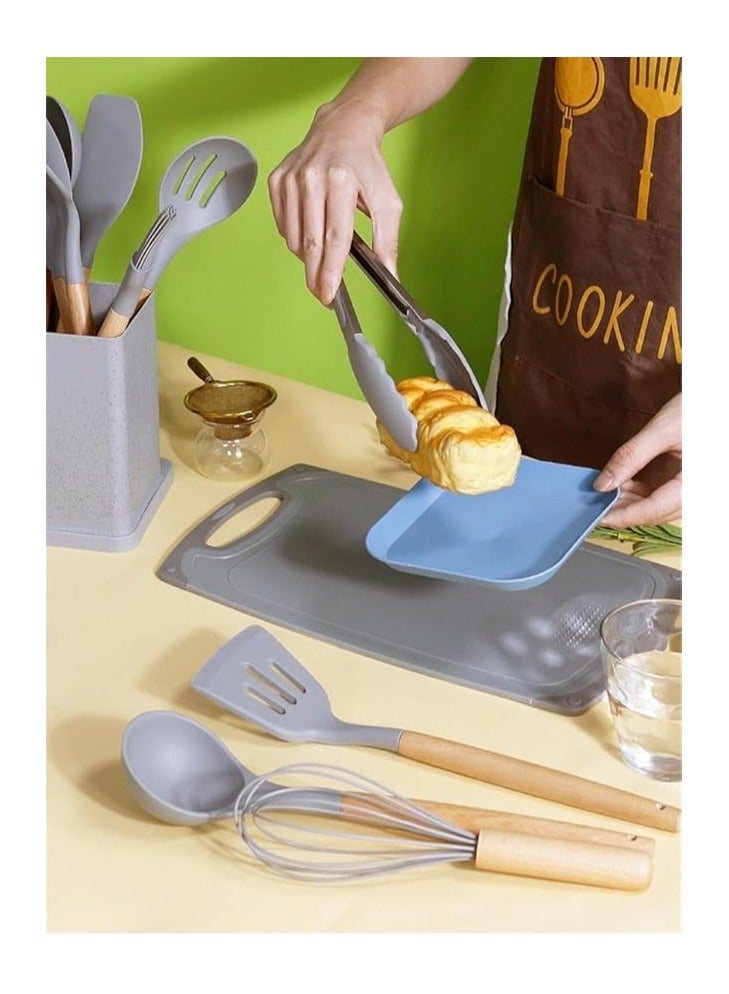 19 Pcs Chef Kitchen Cooking Utensils Set Silicone Kitchen