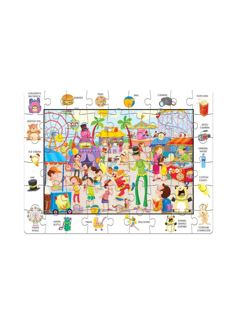 Frank Amusement Park Find Out Puzzles (54 PCs)