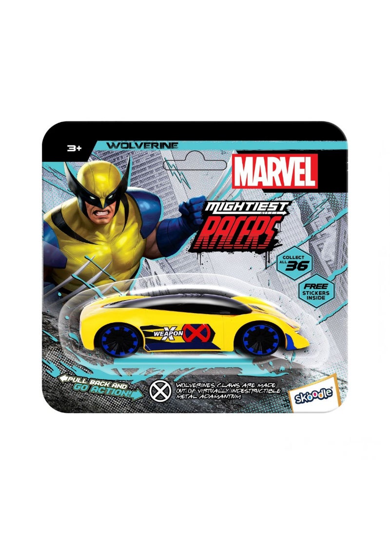 Marvel Pullback Mightiest Racer Car Wolverine