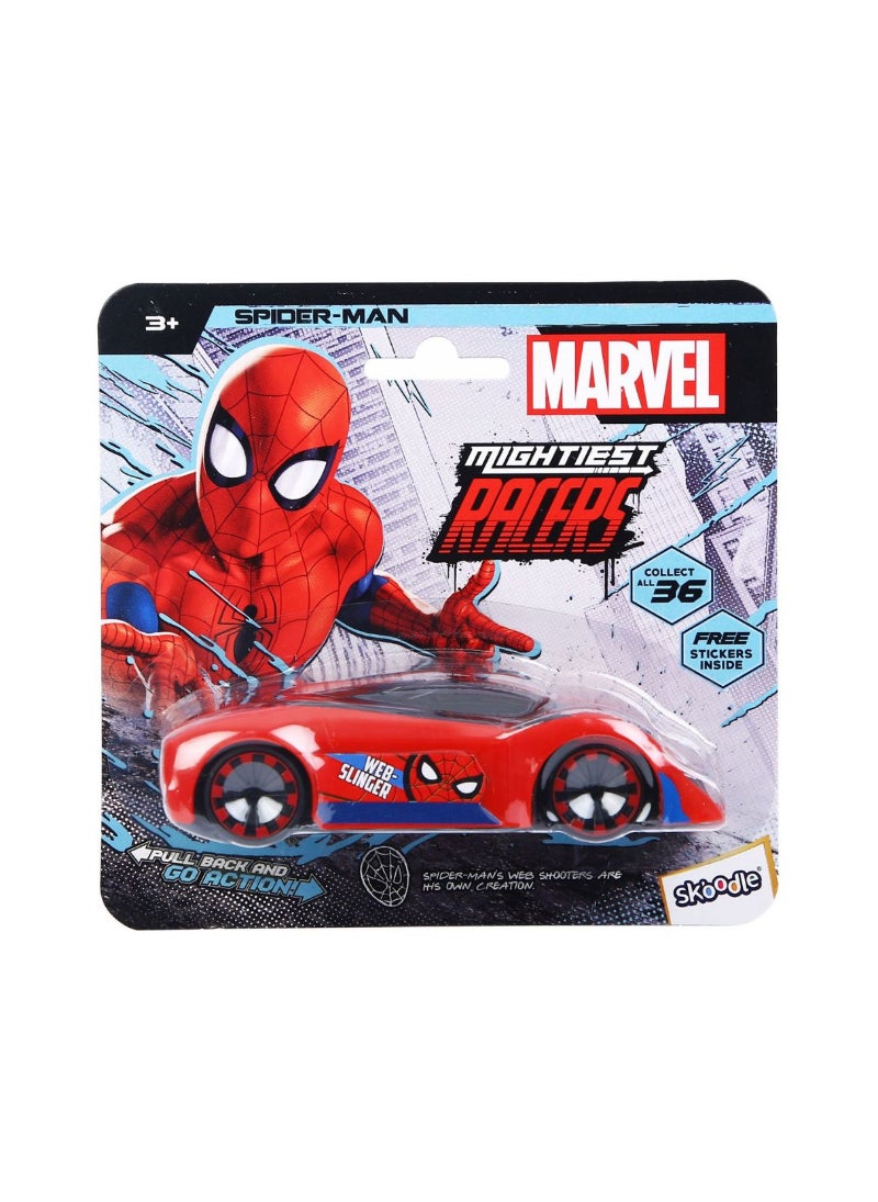 Marvel Pullback Mightiest Racer Car SpiderMan