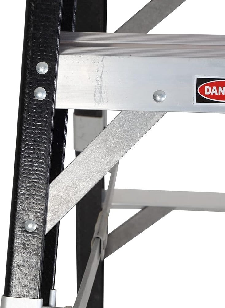 8' Liberti Safe Step Series Heavy Duty Fiber Glass Step Ladder