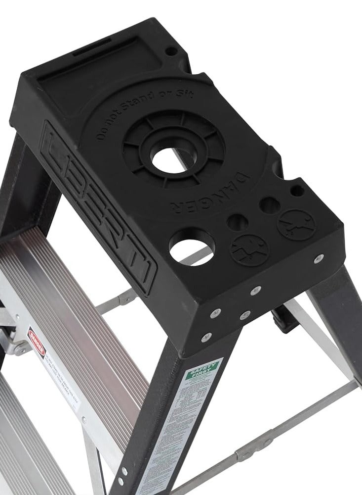 8' Liberti Safe Step Series Heavy Duty Fiber Glass Step Ladder