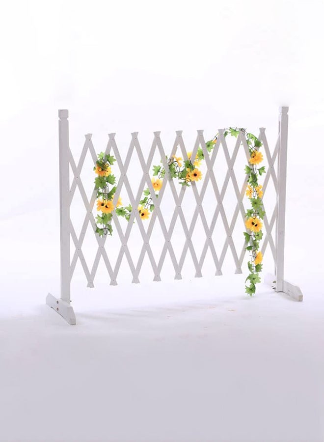 Hometaste Wood Garden Fencing Expandable Trellis Panels For Climbing Plants Pet Safety Gate Privacy Screen And Stylish Garden Decor A Complete Solution For Your Outdoor Space