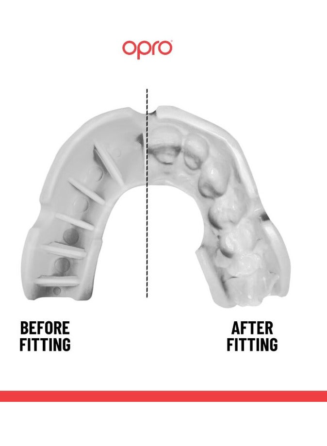 OPRO SELF FIT UFC BRONZE WHITE ADULT