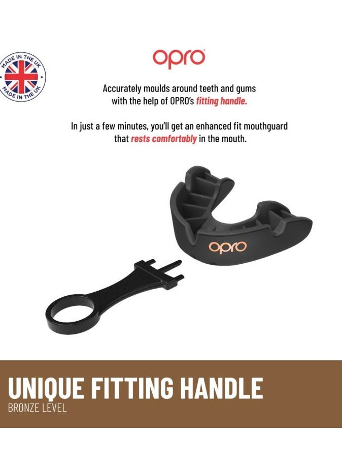 OPRO SELF FIT UFC BRONZE BLACK ADULT