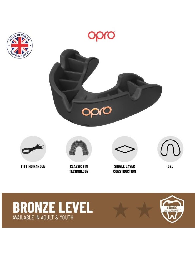 OPRO SELF FIT UFC BRONZE BLACK ADULT