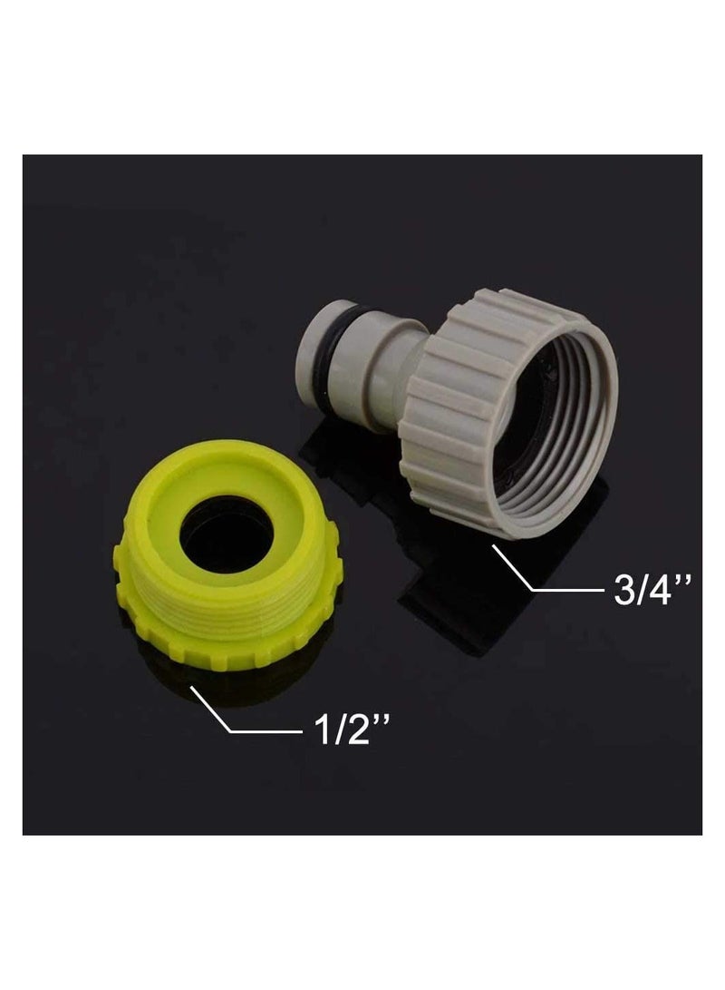 Spray Watering Gun Hose Pipe Fitting Kit, Including Spray Nozzle Watering Gun, Hose End Quick and Waterstop Connector, Threaded Tap Adapter, for Garden