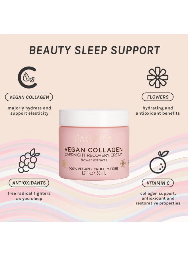 Pacifica Vegan Collagen Overnight Recovery Cream 1.7 oz