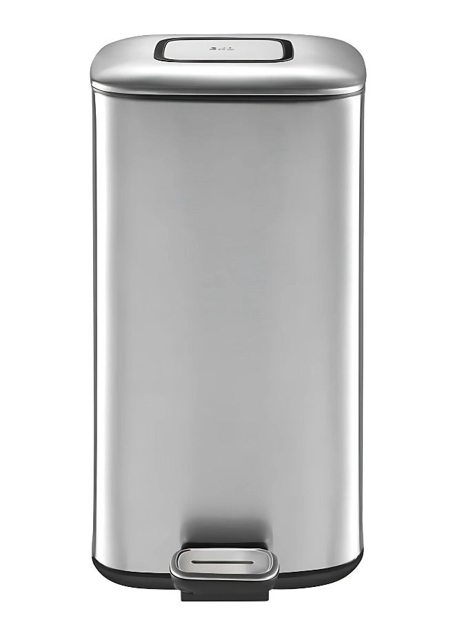 9L Premium Pedal Waste Bin | Stainless Steel Finish | Soft-Closing, Fingerprint-Resistant | Perfect for Office or Kitchen Use