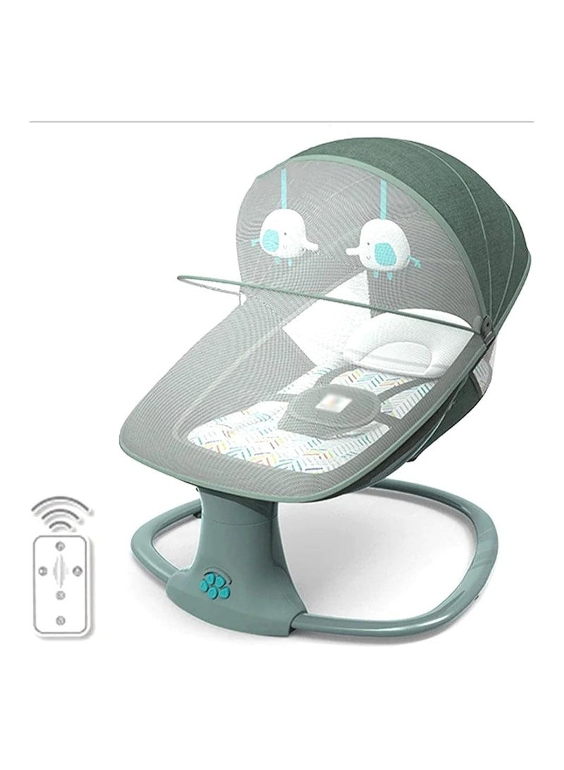 MASTELA ,Multifunctional auto swing baby new born Baby Swing for Infants,Portable Electric Bluetooth Baby Swing with Music for Newborn,3 Timer Settings with Remote Control and Mosquito NET