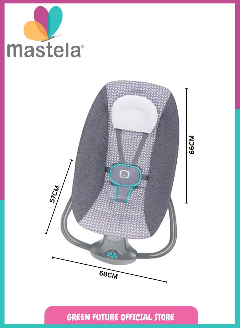 Baby Bassinet And Cradle Swing Bed 3-In-1 Multi-Functional with Canopy and Mosquito Net - Grey for Newborn Comfort and Safety