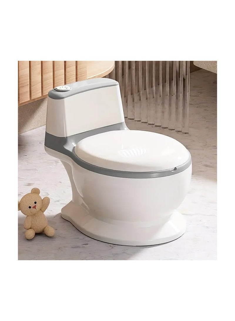 Children Toilet Safe Removable Potty Pot Portable Kids Potty Training Seat Home GREY