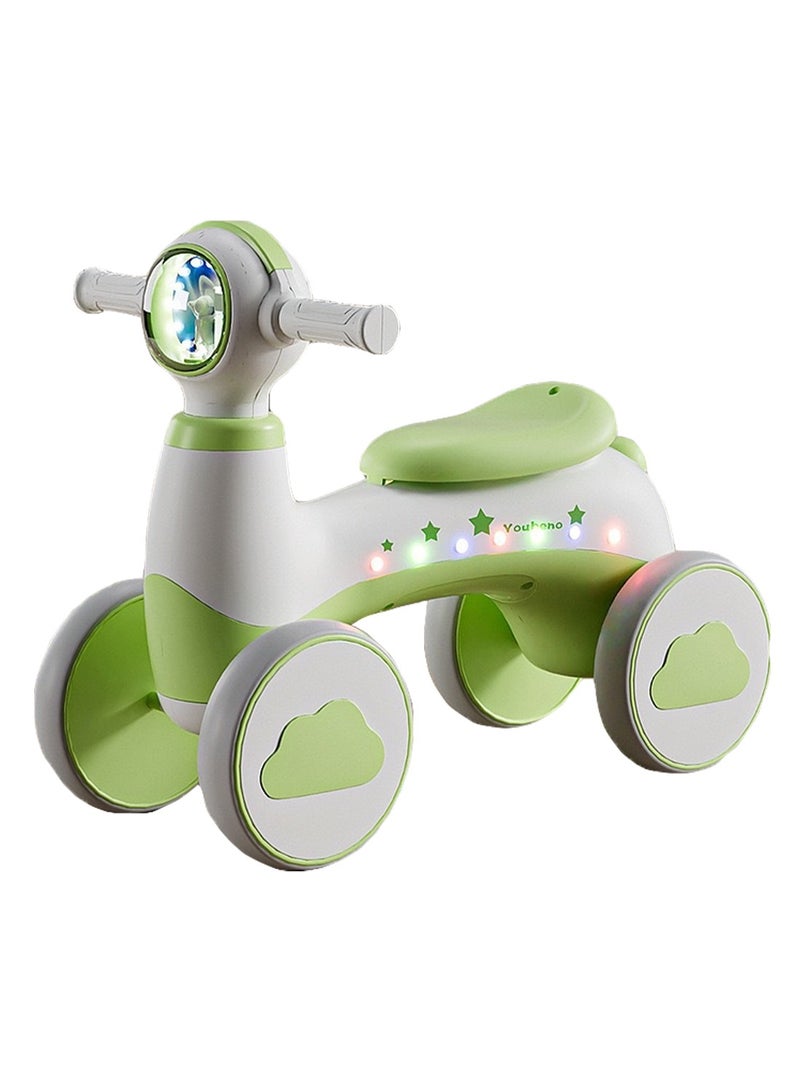 Children's Scooter Four Wheel Balance Toy Car Toddler 135° Rotatable Handlebars, and Smooth EVA Tires for Safe and Comfortable Riding