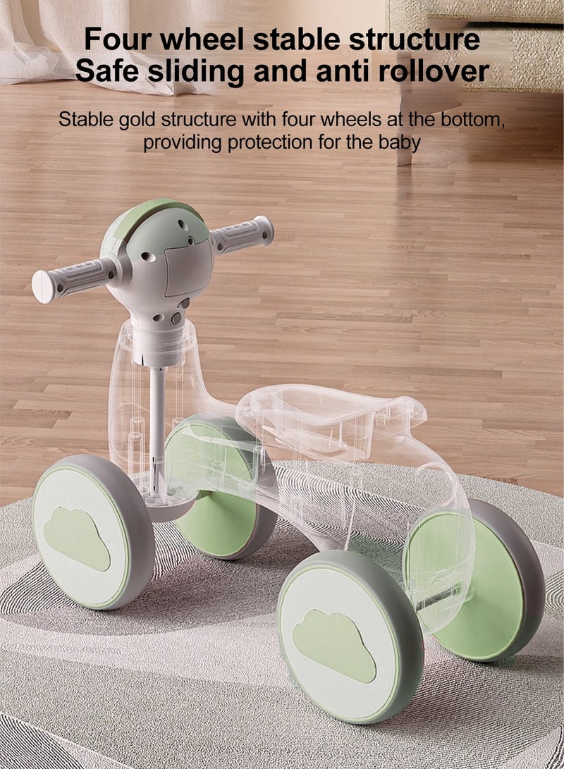 Children's Scooter Four Wheel Balance Toy Car Toddler 135° Rotatable Handlebars, and Smooth EVA Tires for Safe and Comfortable Riding