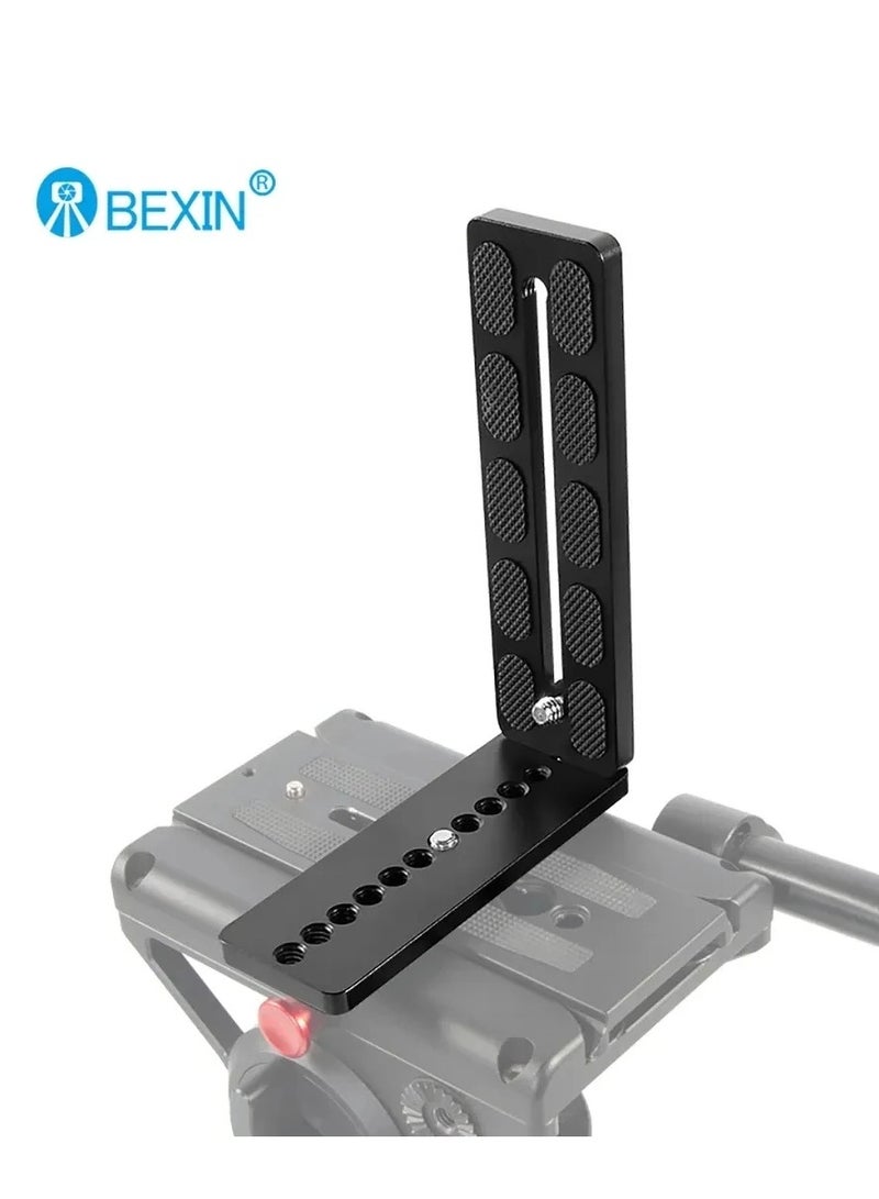 L130-35 L-Shape Quick Release Plate Universal Camera Vertical Video Shooting L Plate for DJI Stabilizer Camera Tripod Head