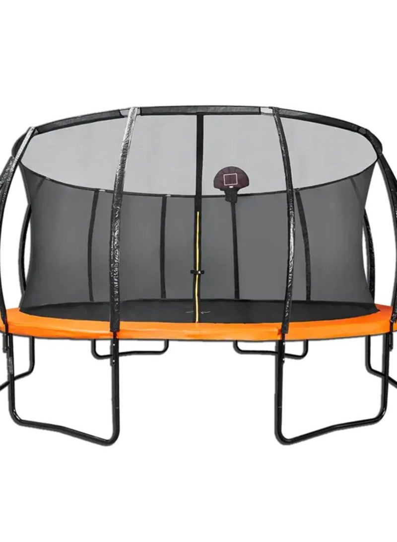 Trampoline Bounce, Jump With basket Ball Hoop (10 FT)