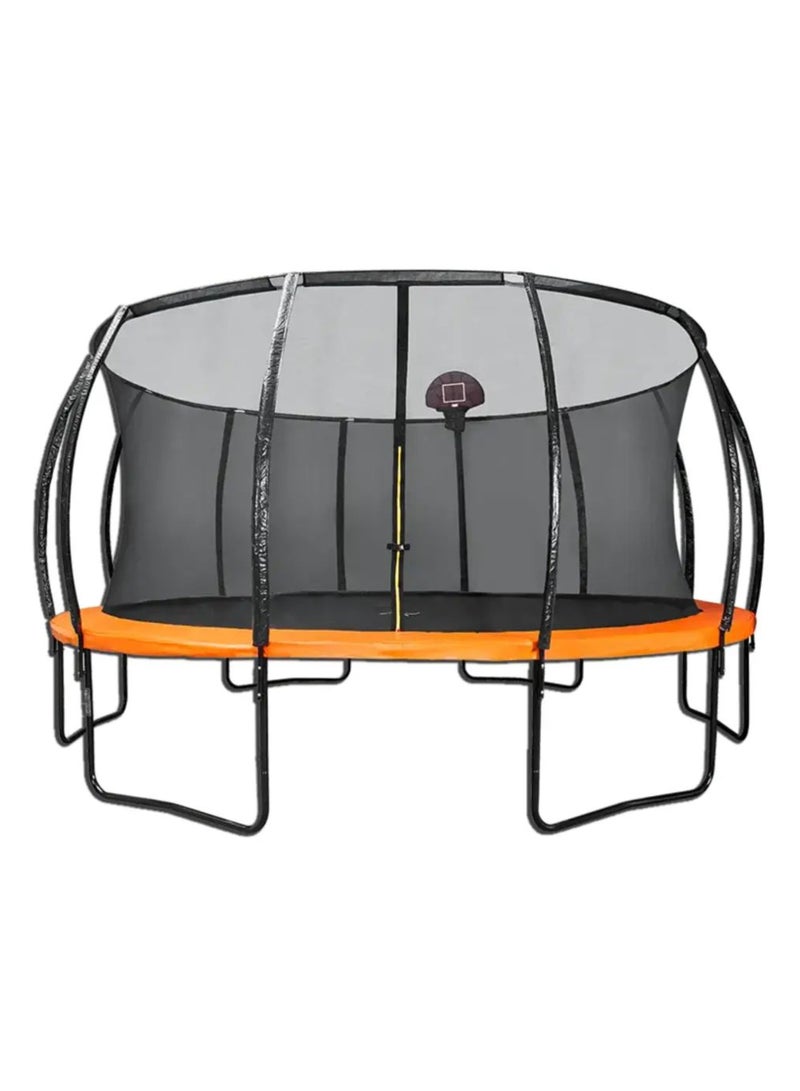 Trampoline Bounce, Jump With basket Ball Hoop (10 FT)