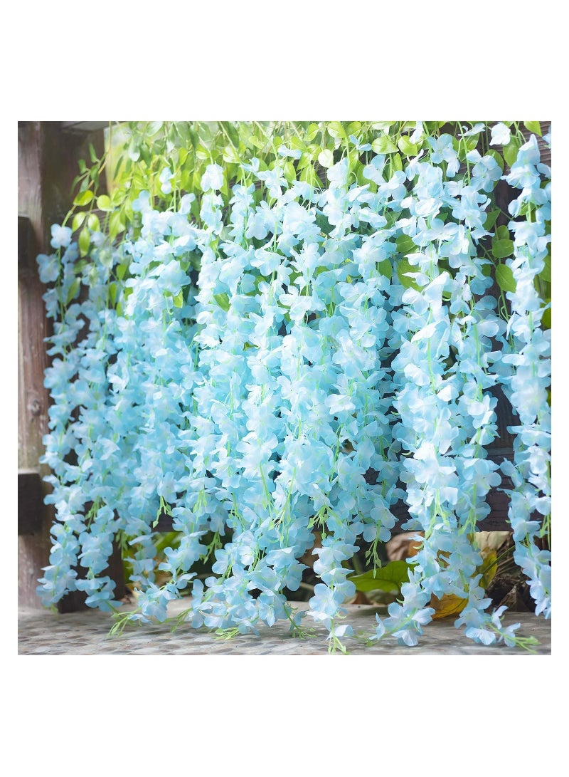 Artificial Wisteria Vine Flowers, 12 Pack 44