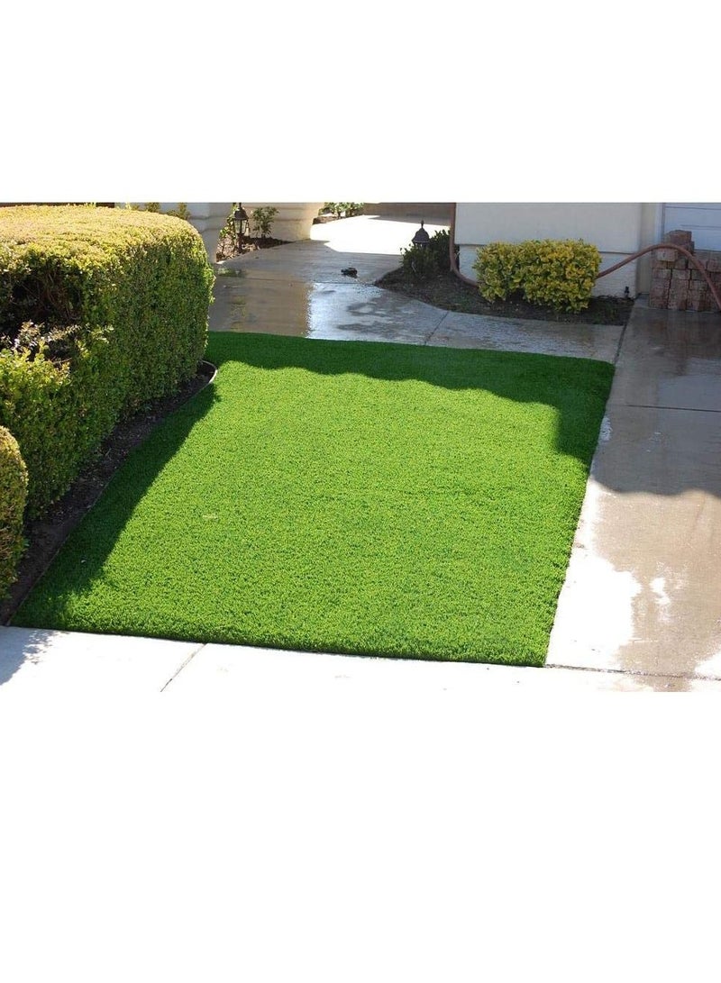 Artificial Green Grass Carpet Artificial Grass Wall Grass Carpet Fake Grass Turf Dog Pee Grass Folding Fake Grass Non Slip Artificial Turf Grass with Drainage Holes