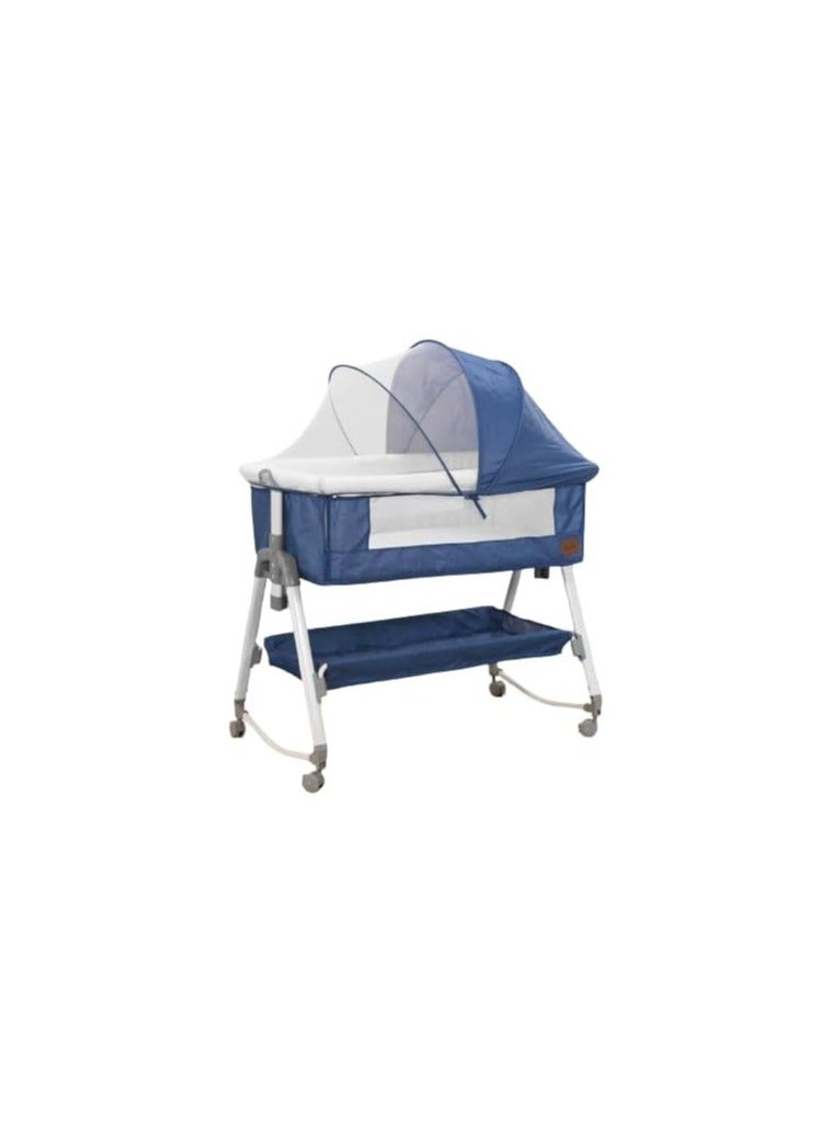 Multifunctional foldable baby crib removable portable newborn cradle bed baby Blue