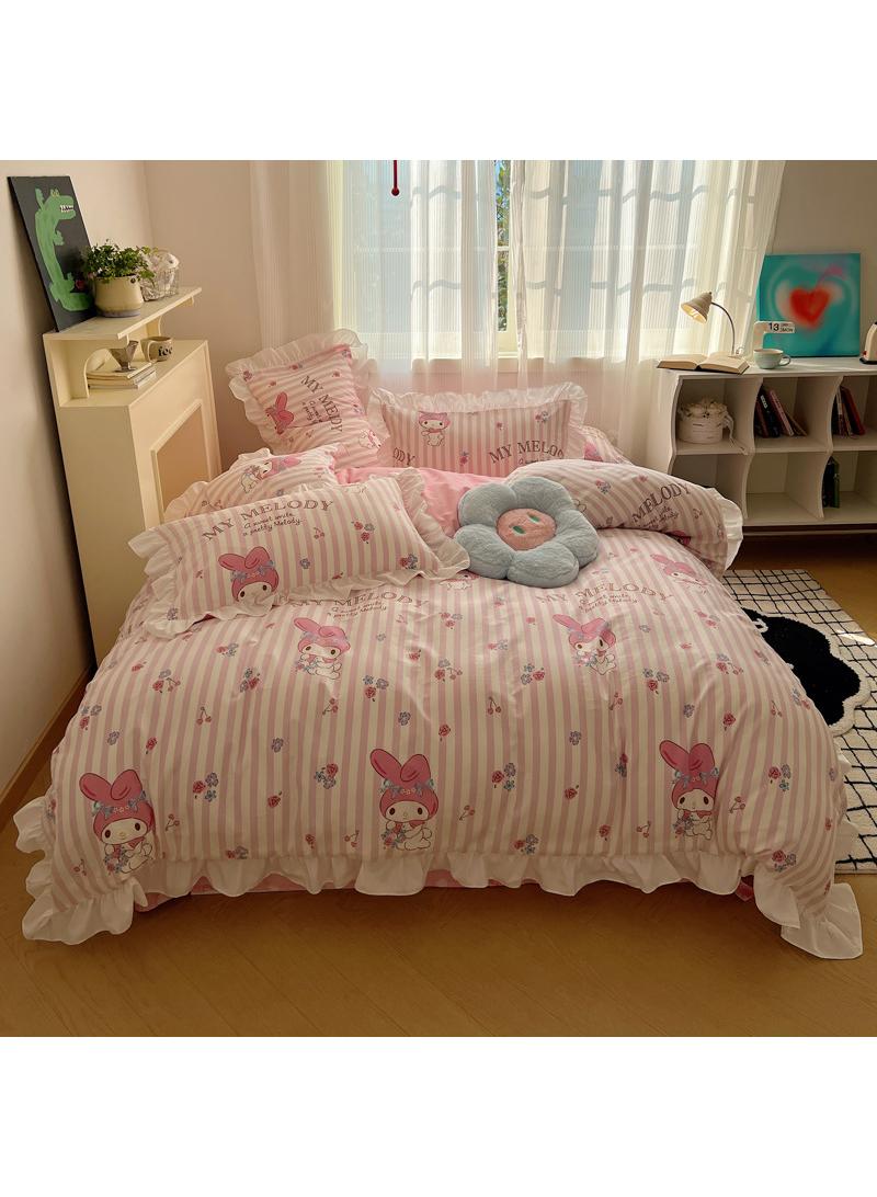 4-Piece Melody Cotton Comfortable Set Bed Sheet Set Children'S Day Gift Birthday Gift 200X230cm