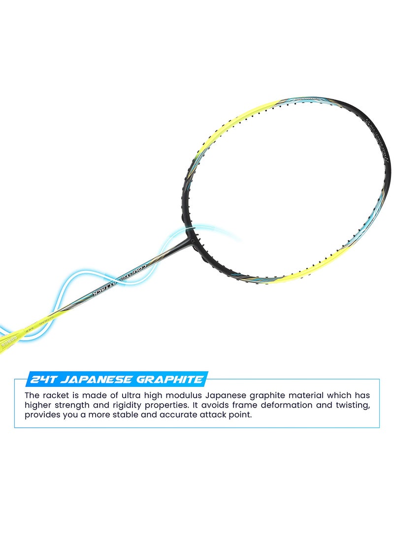 Counter Attack Unstrung Badminton Racquet | Lightweight & Durable | Includes Full Cover for Protection