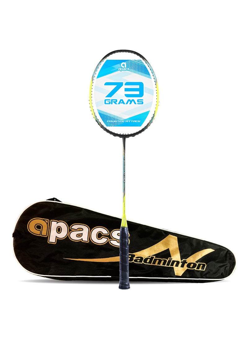 Counter Attack Unstrung Badminton Racquet | Lightweight & Durable | Includes Full Cover for Protection