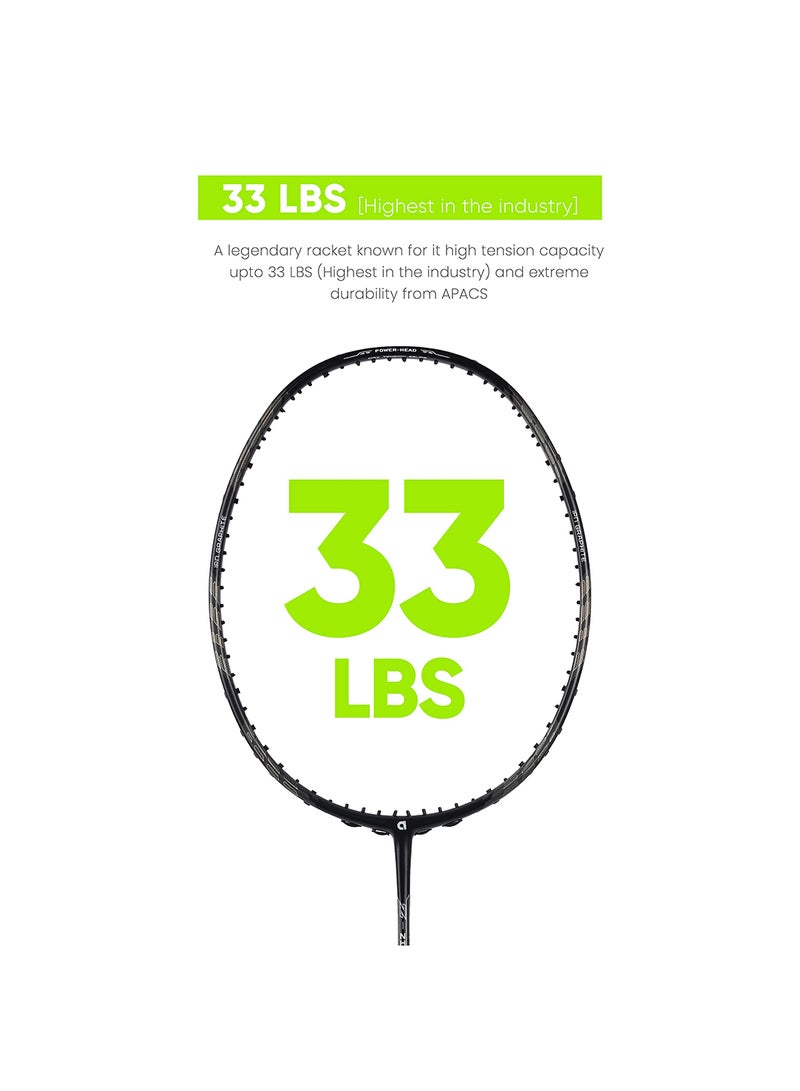 Z-Ziggler Lite Unstrung Badminton Racket | 33 LBS Tension | Lightweight Design | Includes Full Cover for Protection