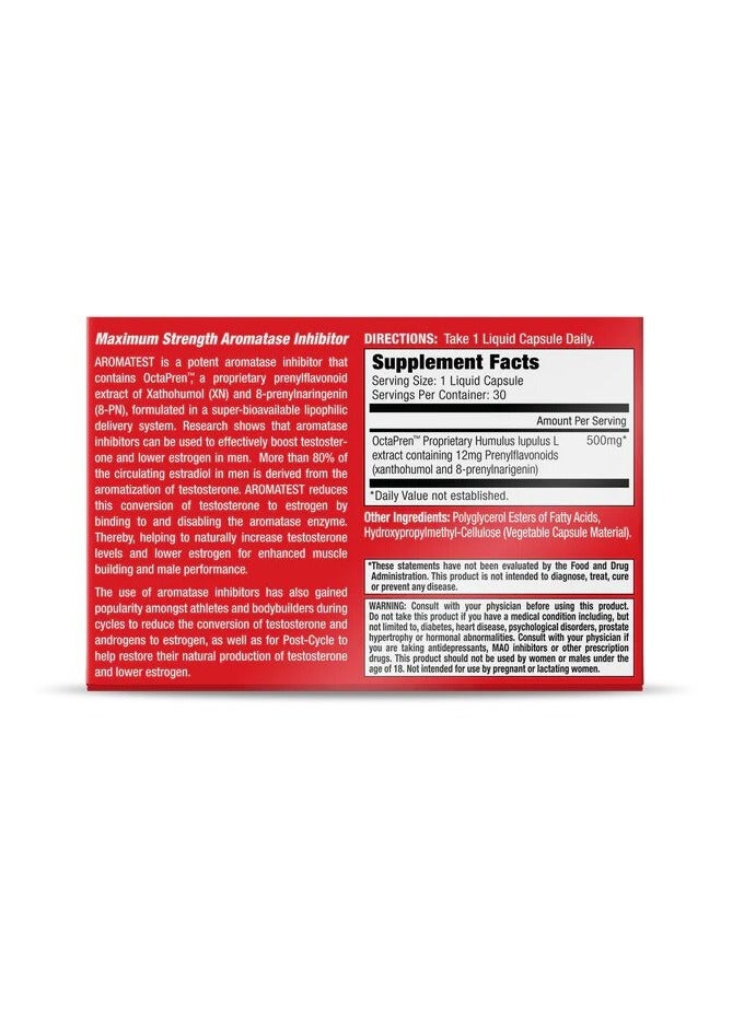 Musclemeds, Aroma Test, Testosterone Booster, 30 Caps, 30 Servings