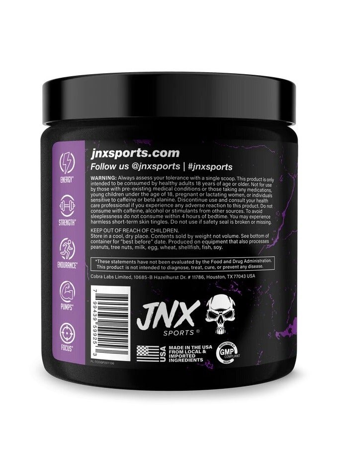 JNX Sports, The Curse, Pre Workout, Dark Grape, 250g, 50 Servings