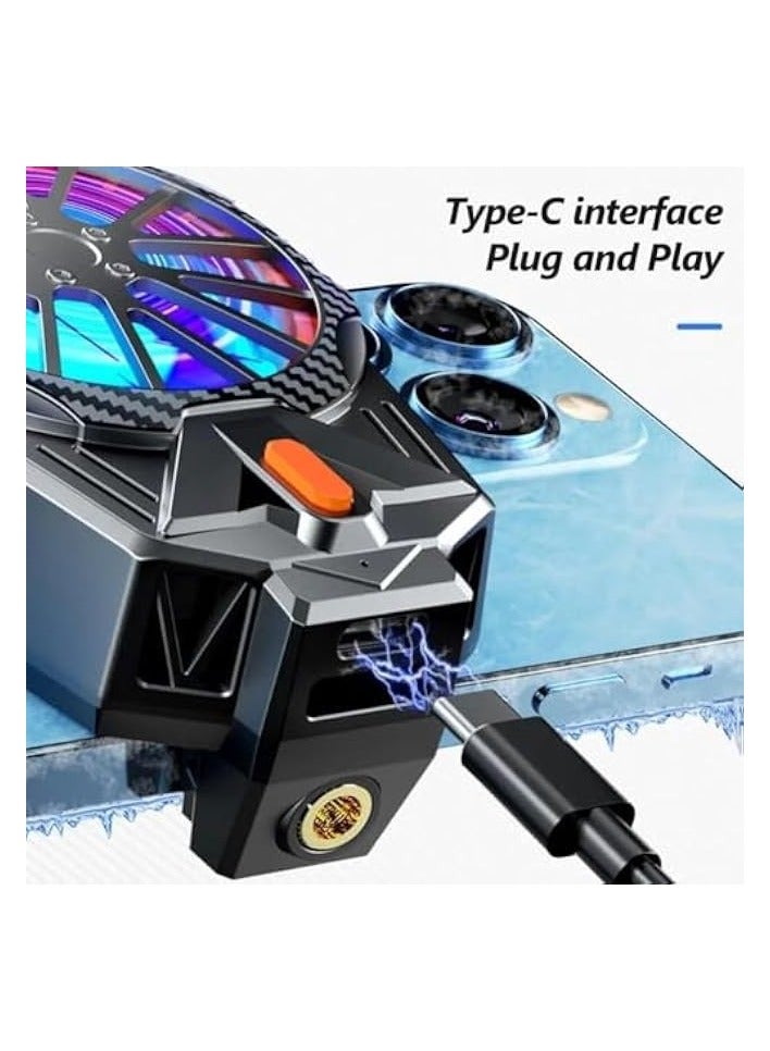 Universe USB Phone Cooler Gaming Fan with Maximum Airflow | Mobile Cooling Performance for Intermittent Use | Mobile Cooler for Gaming iPhone Cooler Portable Cooling Pad for Cell Phones.