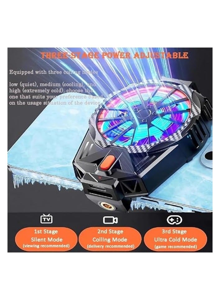 Universe USB Phone Cooler Gaming Fan with Maximum Airflow | Mobile Cooling Performance for Intermittent Use | Mobile Cooler for Gaming iPhone Cooler Portable Cooling Pad for Cell Phones.