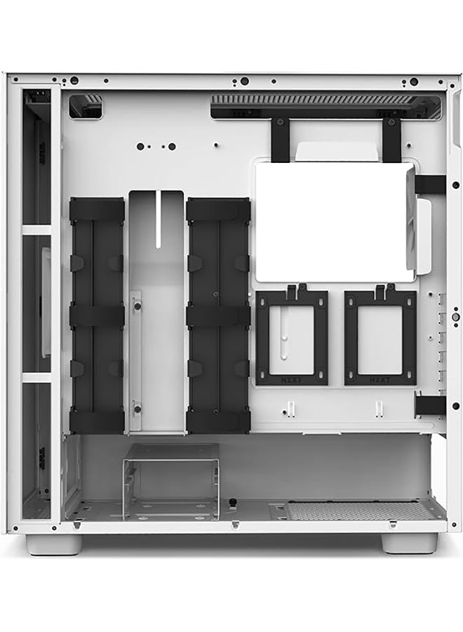 H7 - CM-H71BW-01 - ATX Mid Tower PC Gaming Case - Front I/O USB Type-C Port - Quick-Release Tempered Glass Side Panel - White