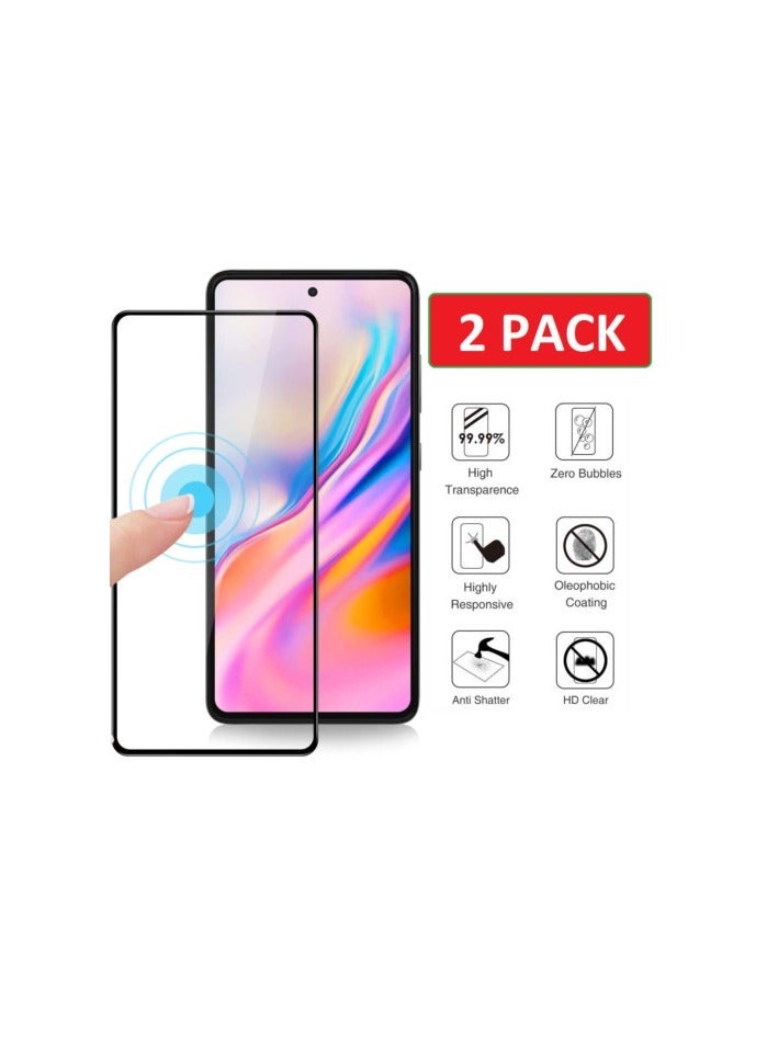 2 Pack 3D Full Coverage Glass Screen Protector for Samsung Galaxy