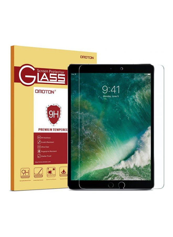 Omoton Ipad Pro 10.5 Apple Pencil Compatible, Tempered Glass Screen Protector, Anti-Scratch Clear