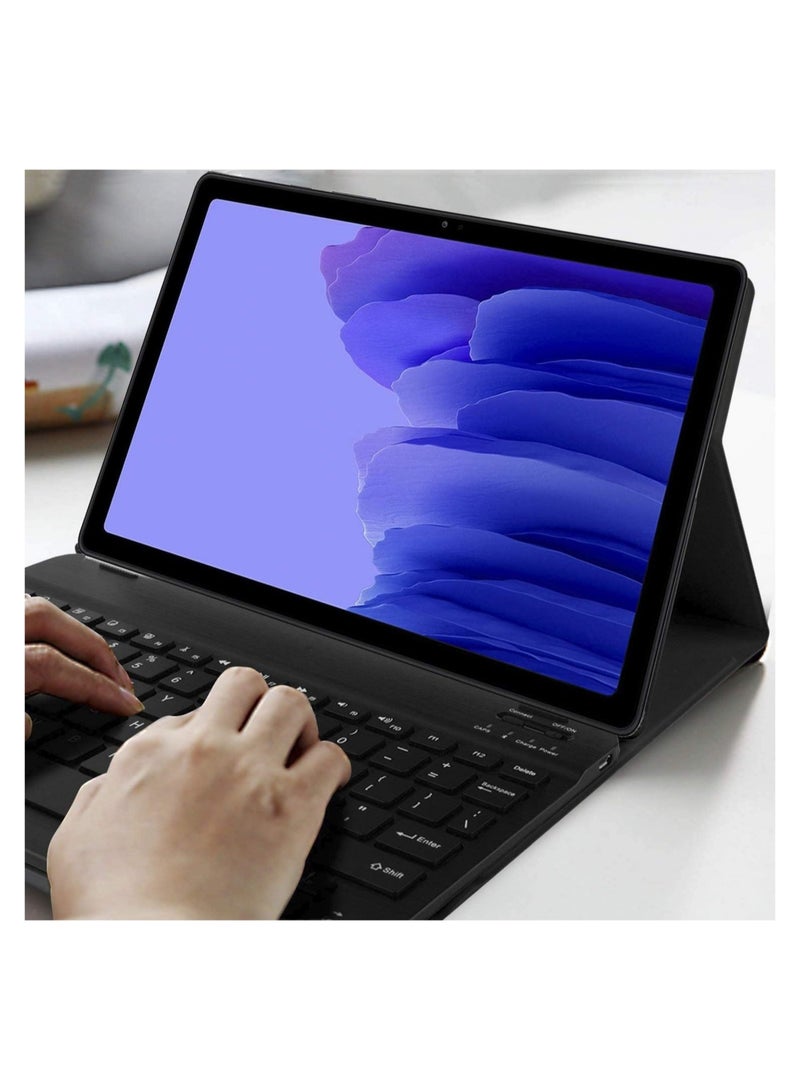 Wireless Bluetooth Keyboard with Detachable Tablet Case Cover for Samsung Galaxy Tab A7 10.4 inch 2020 SM-T500/T505/T507