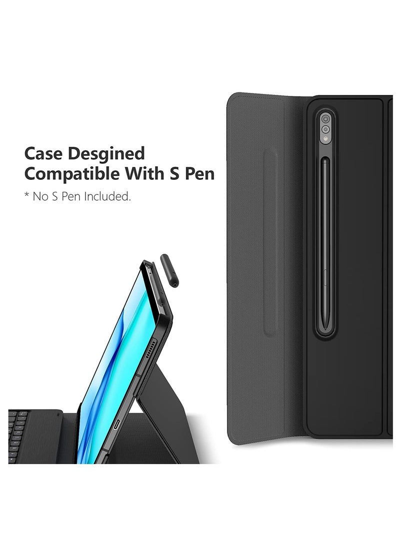 Galaxy Tab S8 Plus/ S7 Plus Keyboard Case, Wireless Detachable