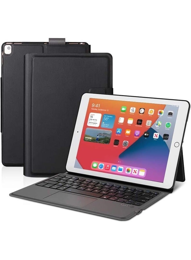 10.2/10.5 Inch iPad Keyboard Case with Trackpad: Compatible with iPad 8th/7th Gen (2020/2019), iPad Air 3 (2019), and iPad Pro 10.5